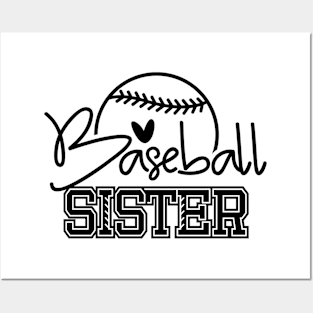 Proud Baseball Sister, Sports Gift Posters and Art